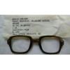 USGI FRONT SPECTACLE FRAME BROWN GLASSES 50 EYE 24 BRIDGE