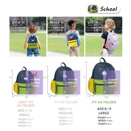 atgark Kids Backpacks For Girls Boys, Backpack Kindergarten Elementary School, Bookbag Backpack For Kids, For School & Travel, Small Kids Child Toddler Backpack, 15" H, For Kids 6-9 Large