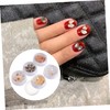 Baluue 5pcs Nail Art Crushed Shell Sequins for Manicure Natural