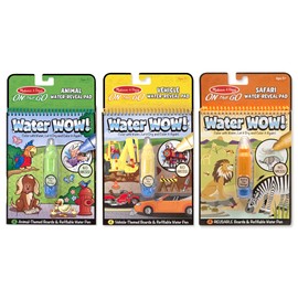 Melissa & Doug Water Wow Bundle! Vehicles, Animals & Safari