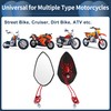 INFINAUTO Motorcycle Rear View Mirrors Bar End Side Mirrors Mount