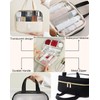 Boriad Waterproof PU Leather Makeup Bag for Women - Large