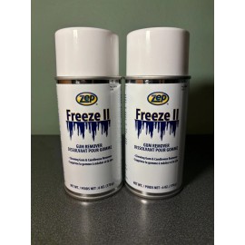 Zep NEW 2 Pack ZEP FREEZE II CHEWING GUM & CANDLEWAX REMOVER SPRAY CANS - 2 Cans