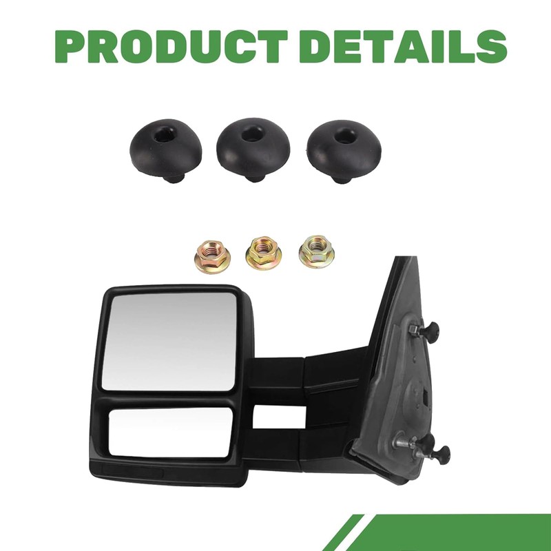 PZ Towing Mirrors Replacement Compatible with Ford F150 2004-2014 Manual