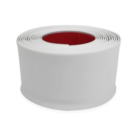 PRO FLEX Light Gray Vinyl Wall Base 4 inch X 40 ft - Wall Base Trim with Super Strong Peel and Stick Adhesive Back - Flexible Self Stick Vinyl Wall Base - Easy Install Vinyl Floor Base with Toe