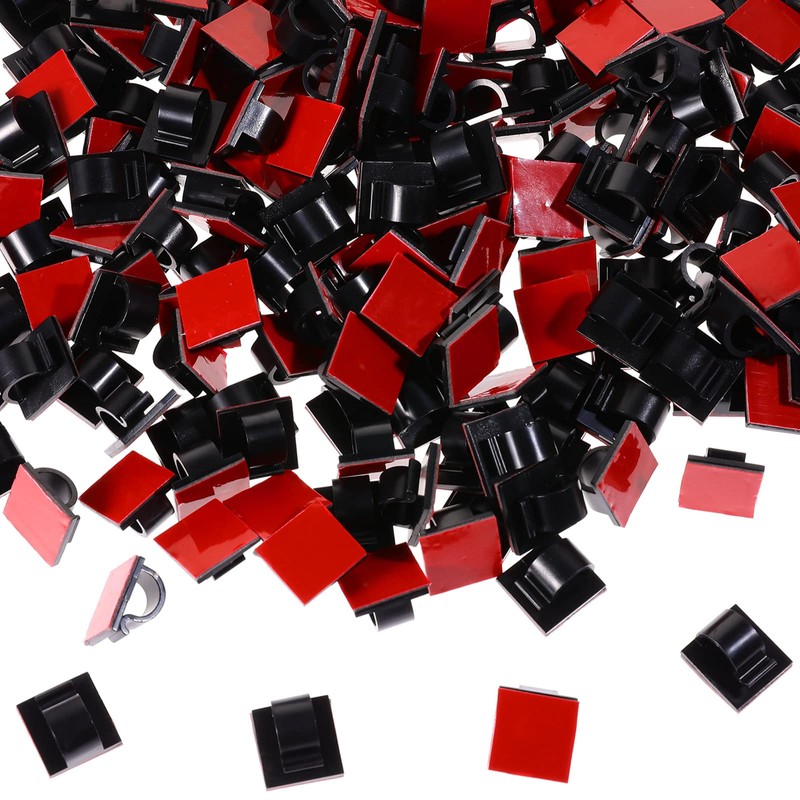 60 Pieces Mini Cable Clips Self Adhesive Light Clips Light