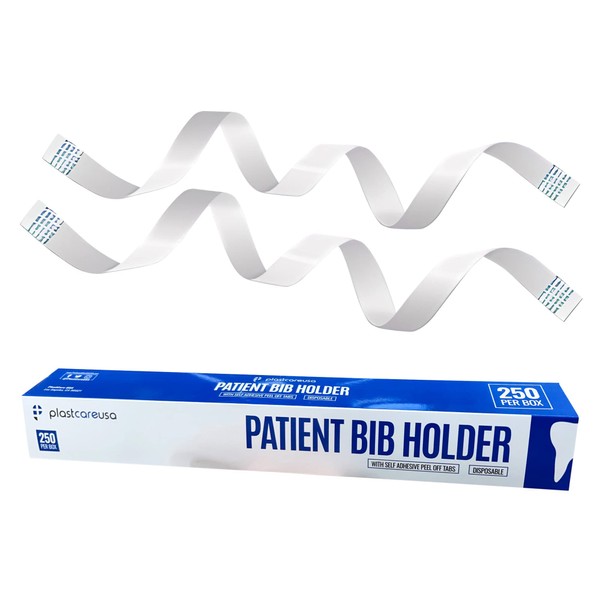 2000 Disposable Bib Holders - Light Flexible Neck Holder Straps