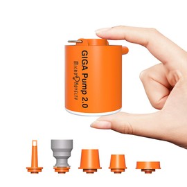 GIGA PUMP Portable Air Pump for Inflatables, Ultra-Light 2.8oz Rechargeable Mini Air Mattress Pump with Camping Light, Inflate Deflate for Air Mattress,Pool Floats, Vacuum Storage Bags