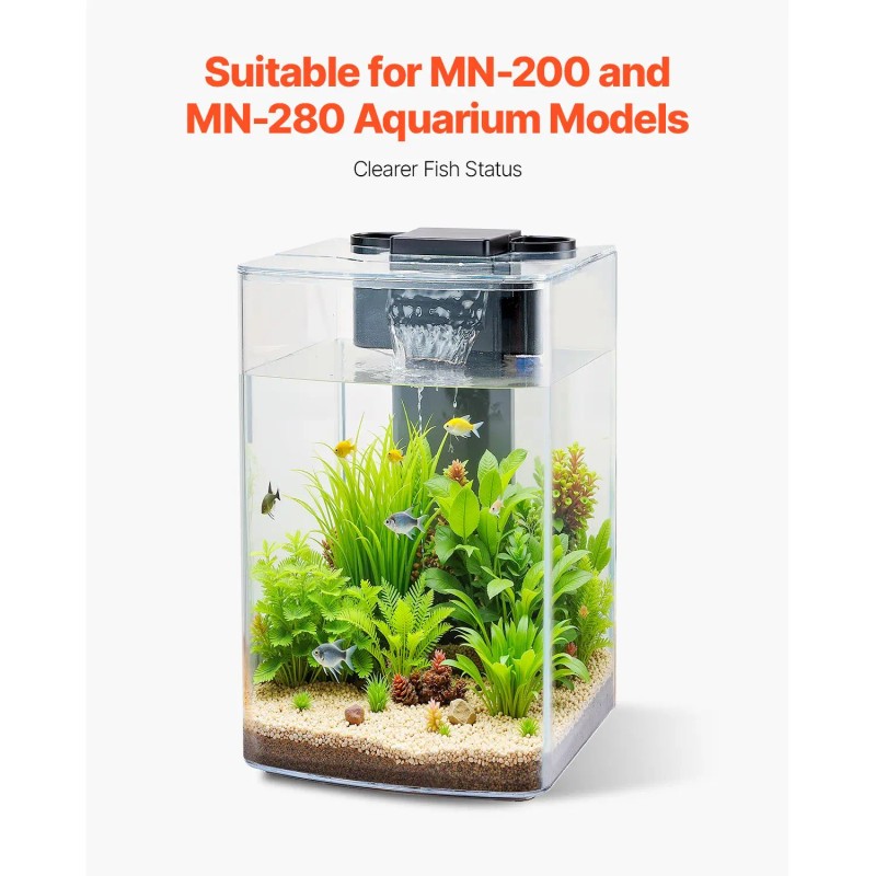 8 PCS Multi-Layer Filter Cotton for 2.5/3.5 Gal Fish Tank