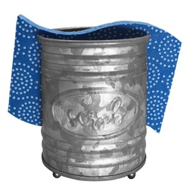 Autumn Alley Farmhouse Kitchen Sponge Holder- Rustic Sponge Holder in Galvanized Finish- Cute Farmhouse Kitchen Accessories- Fun SCRUB Label Amps up the Country Charm on your Rustic Kitchen Counter