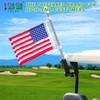 10L0L Golf Cart Flag Holder and Flagpole Bracket Mount Compatible