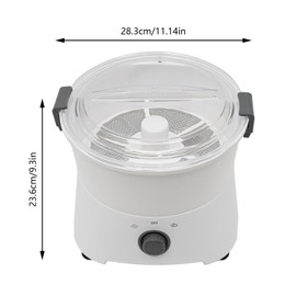 Electric Potato PeelerCommercial Electric Potato Peeler Machine,Vegetables Peeling Machine, Electric Potato Peeler Commercial, One-button Drive Automatic Peeler Spinner for Kitchen(11.14x9.3inch)