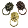Lheng 90X51 Antique Bronze Lion Head Knobs Cabinet Handles Door