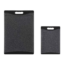 Home & Kitchen Essentials Cutting Boards, Extra Large (17.75" x 11.75") and Medium (11.75" x 7.75"), Reversible, Marble Granite Gray, BPA Free, Dishwasher Safe, Easy-Grip Handle and Non-Porous