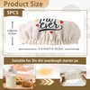 5-Pack Cloth Covers for Sourdough Starter Jars, Best Mom Ever