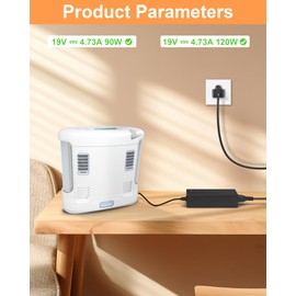 VASTHOME 120W Charger for Inogen One G5 G4 G3 G2 G1 ADP-120RH BA-301 BA-302 BA-303 BA-107 BA-106 BA-207 BA-503 BA-401 BA-403 BA-307 BA-306 AC Adapter for Inogen One Charger,ETL Certified