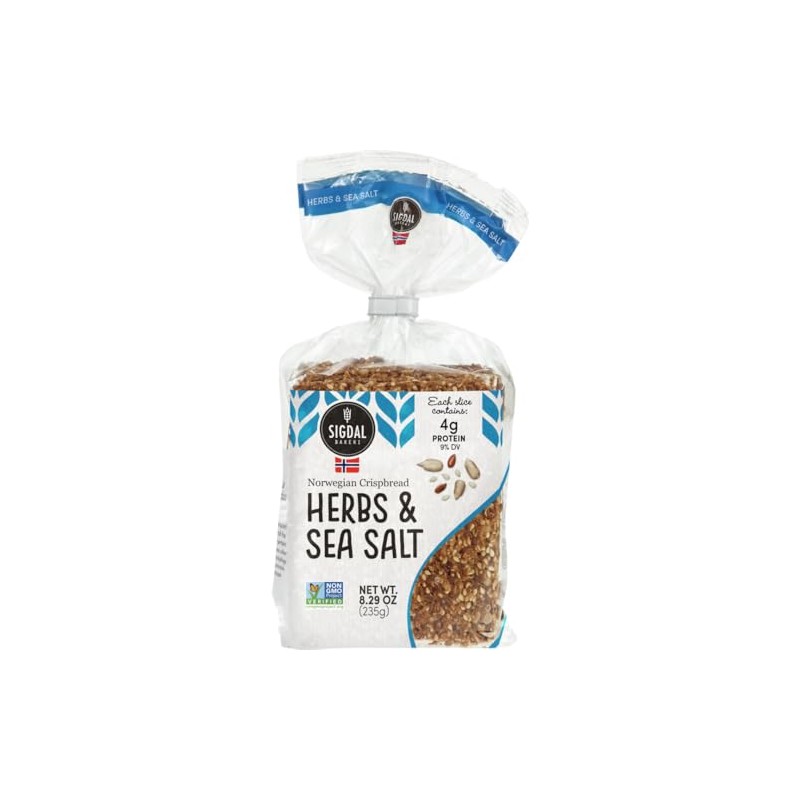 Sigdal Bakeri Herbs & Sea Salt Norwegian Wholegrain Crispbread |