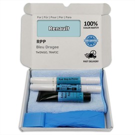 Genuine Colors Paint Pen Bleu Dragee RPP for Renault Silver Twingo Trafic