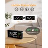 Netzu Alarm Clocks for Bedrooms, Digital Clock with Date Temperature