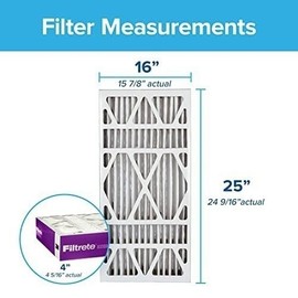 Filtrete 16x25x4, AC Furnace Air Filter, MPR 1550 DP, Healthy Living Ultra...