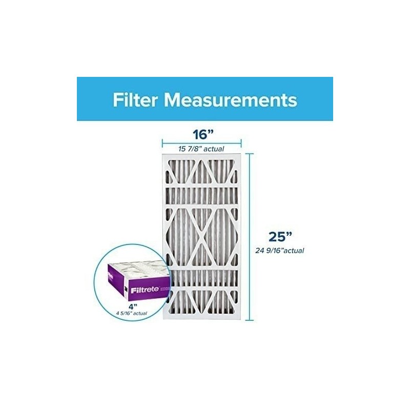 Filtrete 16x25x4, AC Furnace Air Filter, MPR 1550 DP, Healthy