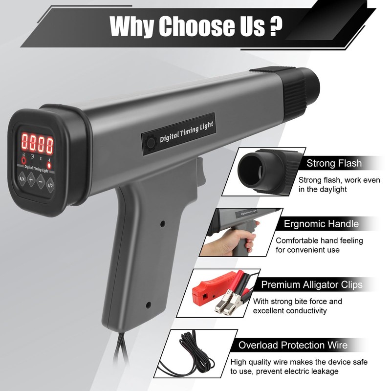 Ignition Light Gun, Strobe Lamp, 12 V Ignition Timing Gun,