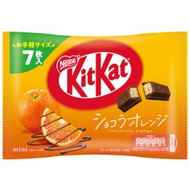 Nestle Japan Kit Kat Mini Chocolat Orange, 7 Sheets x 6 Bags