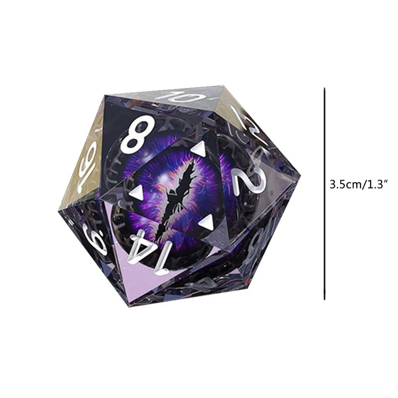 Polyhedral Dice Resin Play Dice Poker Party Game Toy Table