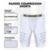 Penveer 5-Pad Adult Football Girdle for Men with Cup Pocket