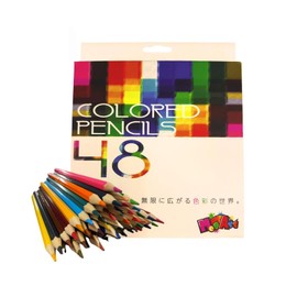 JS-005 Meg Art Colored Pencils, Hexagon, NCA International, 48 Colors Set