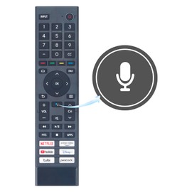 AULCMEET ERF3J80H Replaced Voice Remote Control fit for Hisense Smart 4K UHD TV 65U8G U6G 55U6G 50U6G 65U6G 75U6G 50U68G 55U68G 65U68G 75U68G A6G 75A6G 43A6G