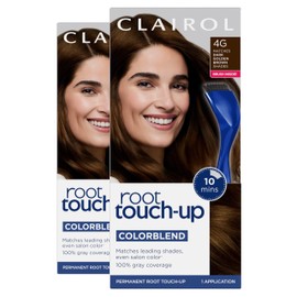 Clairol Clairol Root Touch-Up by Nice'n Easy Permanent Hair Dye, 4G Dark Golden Brown Hair Color, Pack of 2