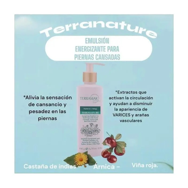 Emulsión Energetizante Para Piernas Cansadas Terramar