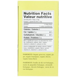 Uncle Lee's Tea Organic Lemon Ginger Green Tea, 100% Natural Premium Green Tea Bags, Fresh Flavor, Enjoy with Honey, Hot Tea or Iced Tea Beverages, 4 Pack - 18 Tea Bags per Box