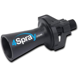 4Spray Eductor Nozzle - BSPT Fluid Mixing Eductors - Glass Reinforced Polypropylene - Minimal Maintenance and Clog Resistant Tank Mixing Agitation Nozzles - 1/2 inch (5 Count)