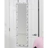 Mirrotek - Full Length Adjustable Over The Door Mirror White