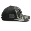 USA Flag Hat Camo Gray Detachable Patch Micro Mesh Tactical
