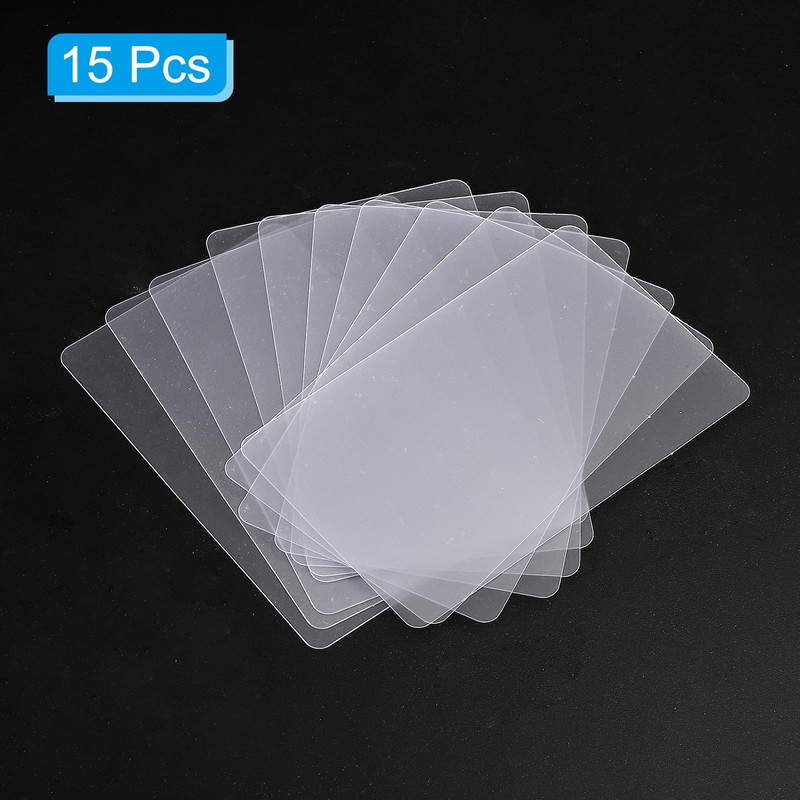 PATIKIL Plastic Opening Cards 15pcs 0.2mm Ultra Thin Flex Cyble