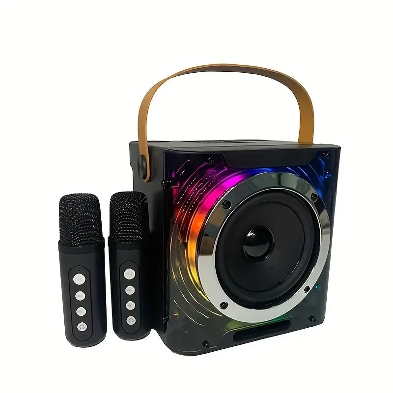 Unbranded Karaoke Machine with 2 Wireless Microphones Portable Bluetooth 5.0