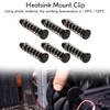 100Pcs Heatsink Mount Pin,18.6mm Heat Sink Cooler Mounting Clip Plastic