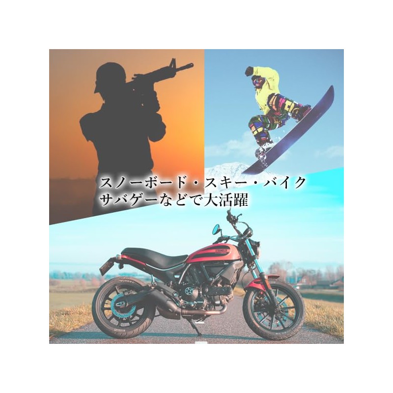 Remarks Japan Tactical Goggles, Black Frame, Clear Lens, Snowboarding, Skiing,
