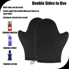 G GAIYAH GAIYAH Self Tanning Mitt Applicator - Sunless Tanning Mitt Self Tanning Mitten Self Tanner Mitt Applicator Self Tanning Glove for Self Tan Mitt Applicator Tanning Mitts for Tanning Lotion, Mousse