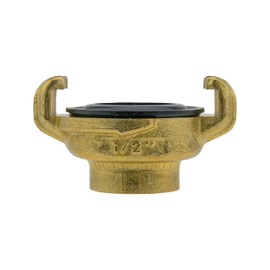 Professional Geka Type Brass Claw Hose connectors/Fittings,Male/Female bsp Thread (1/2" bsp Female) as Used by Professional Gardeners,Landscapers and Nursery Workers