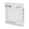 Wireless Switch with Dual Button Sensor White IP54