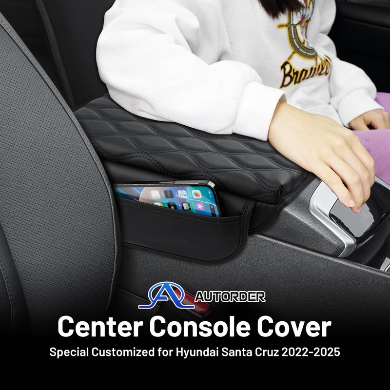 Autorder Center Console Cover for 2022-2025 2026 Hyundai Santa Cruz