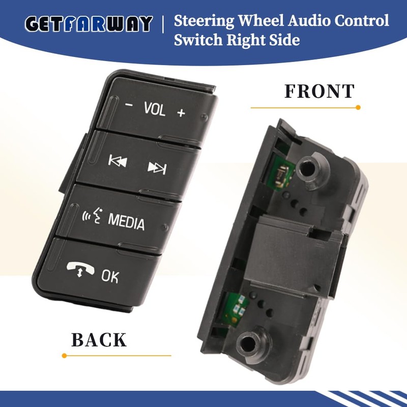 Getfarway Steering Wheel Audio Control Switch Right Side Fit for