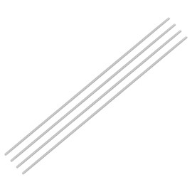 QUARKZMAN 4 Pieces Threaded Rods, M3 x 300 mm, 304 Stainless Steel, Threaded Rod with Metric Full Thread, M3-0.5 Thread Pitch for Furniture and Machine Assembly