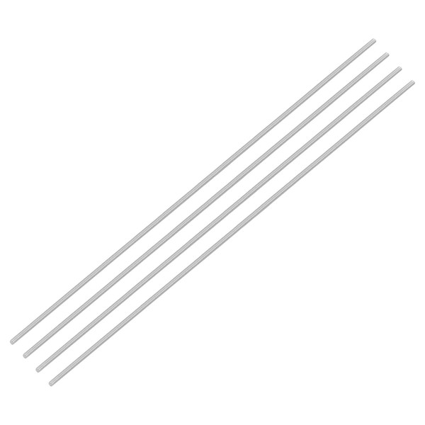 QUARKZMAN 4 Pieces Threaded Rods, M3 x 300 mm, 304