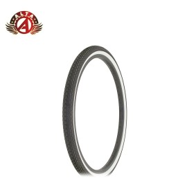 ALTA Bicycle 24" x 1.75" S-2 Tire WhiteWall Schwinn Style CLASSIC Mini BRICK.