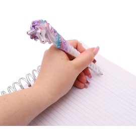 Toyland® Unicorn Shaped Pens - Pack Of 2 Assorted - Party Bag Fillers - School Stationery Supplies - Ages 3+